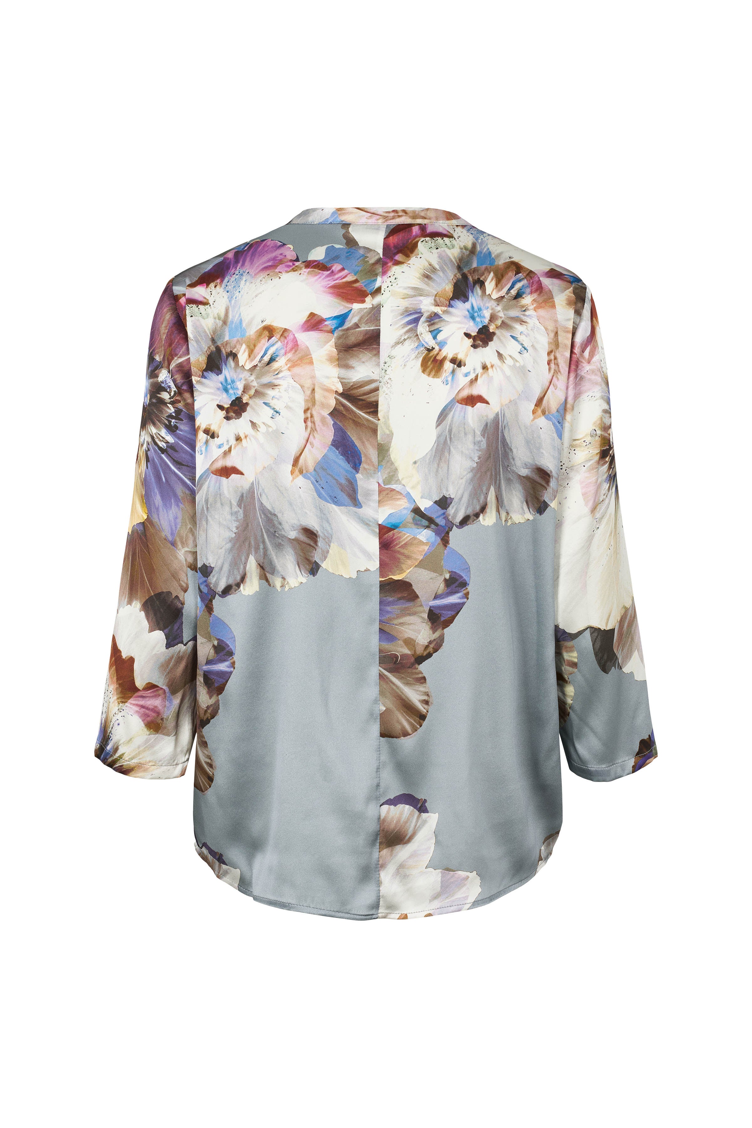 Bali Sidenblus, Metallgrå