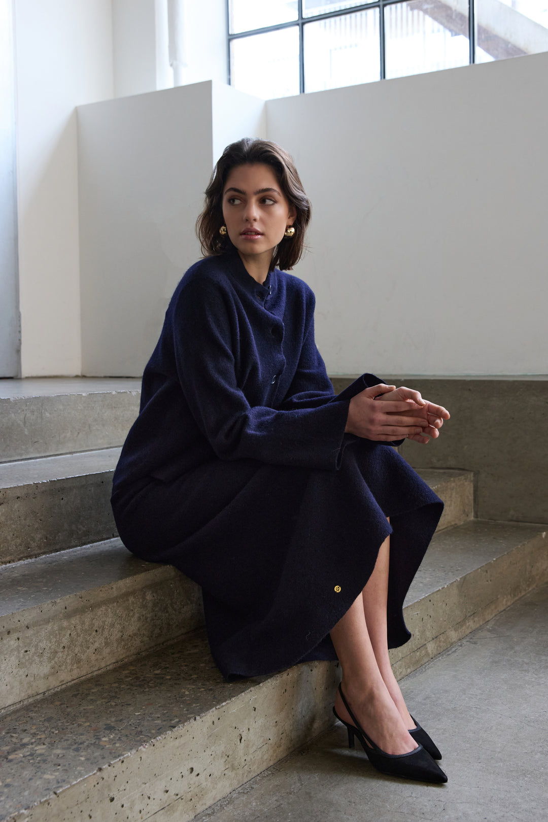 Mantra Meadow, Stickad Jacka, Marinblå