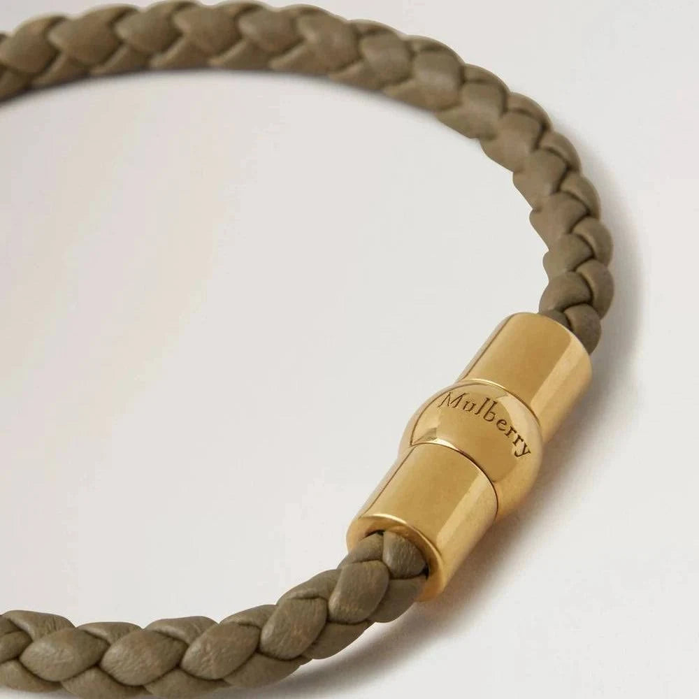 Iris Leather Bracelet, Cashmere Taupe