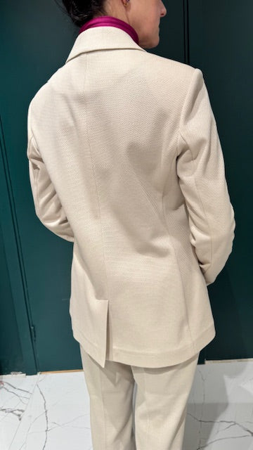 Rontondo Double Breasted Blazer, Light Sand