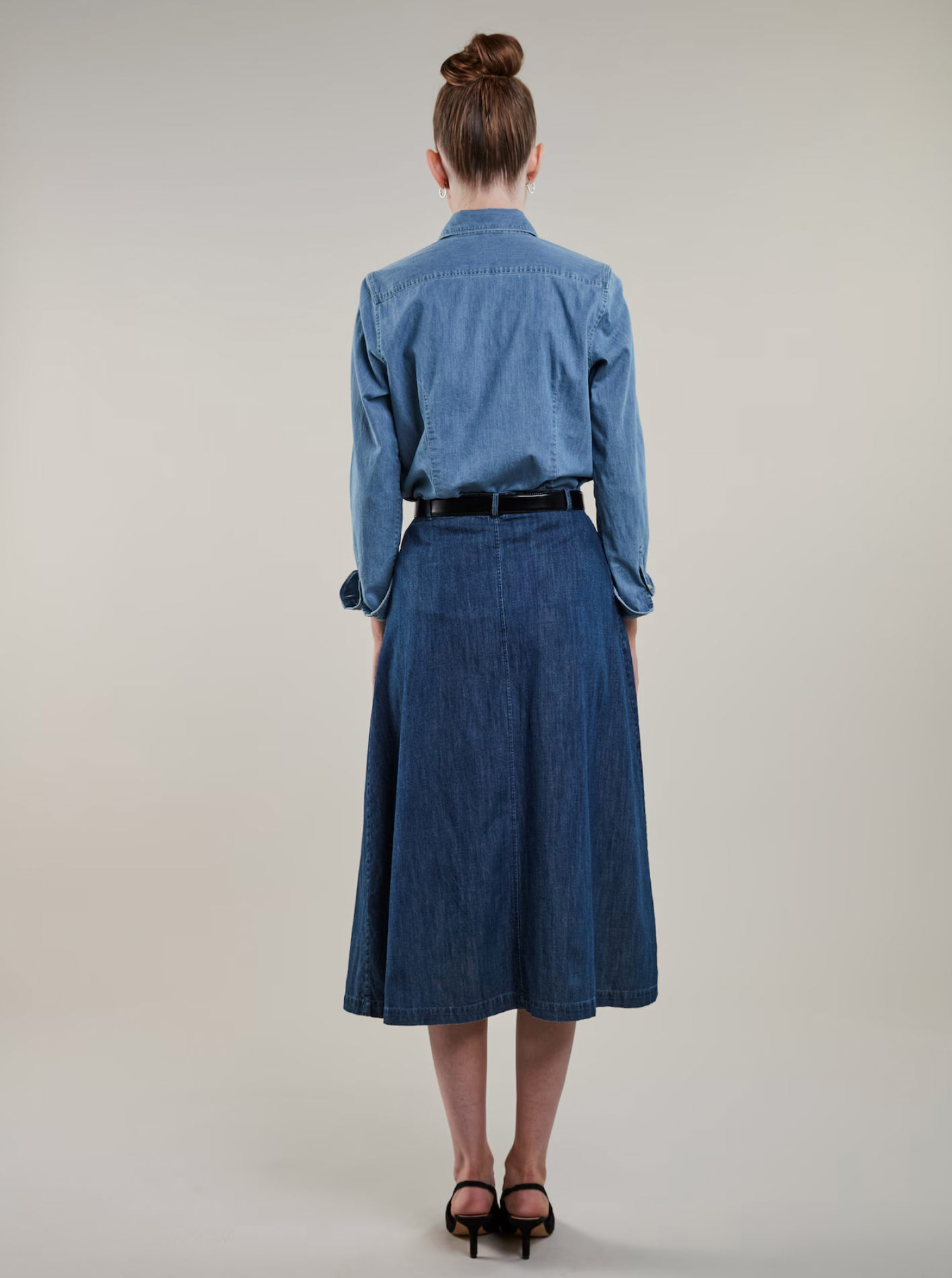 Heidi Mörkblå Cargokjol