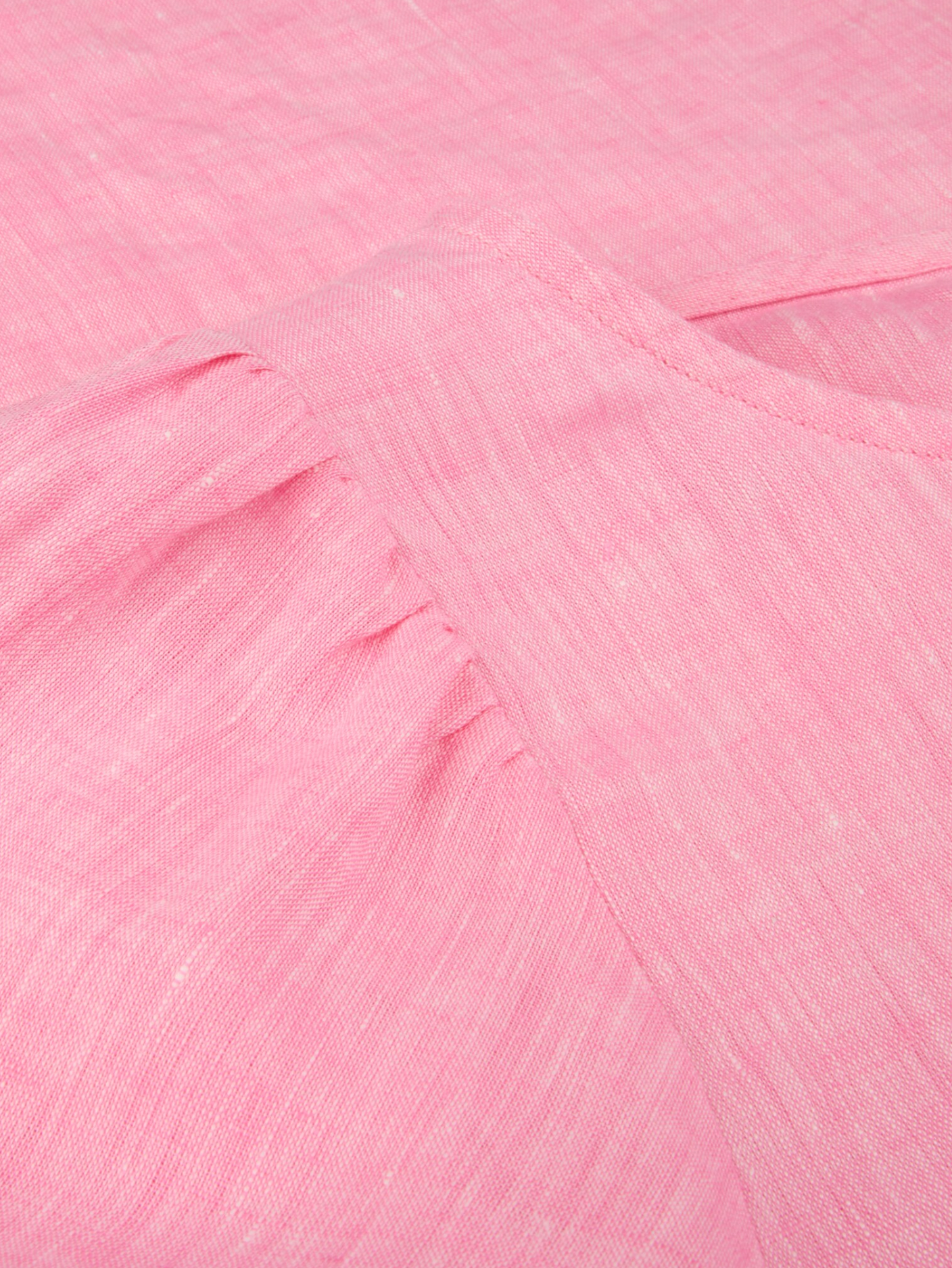 Carmen-blus, puffärm, rosa