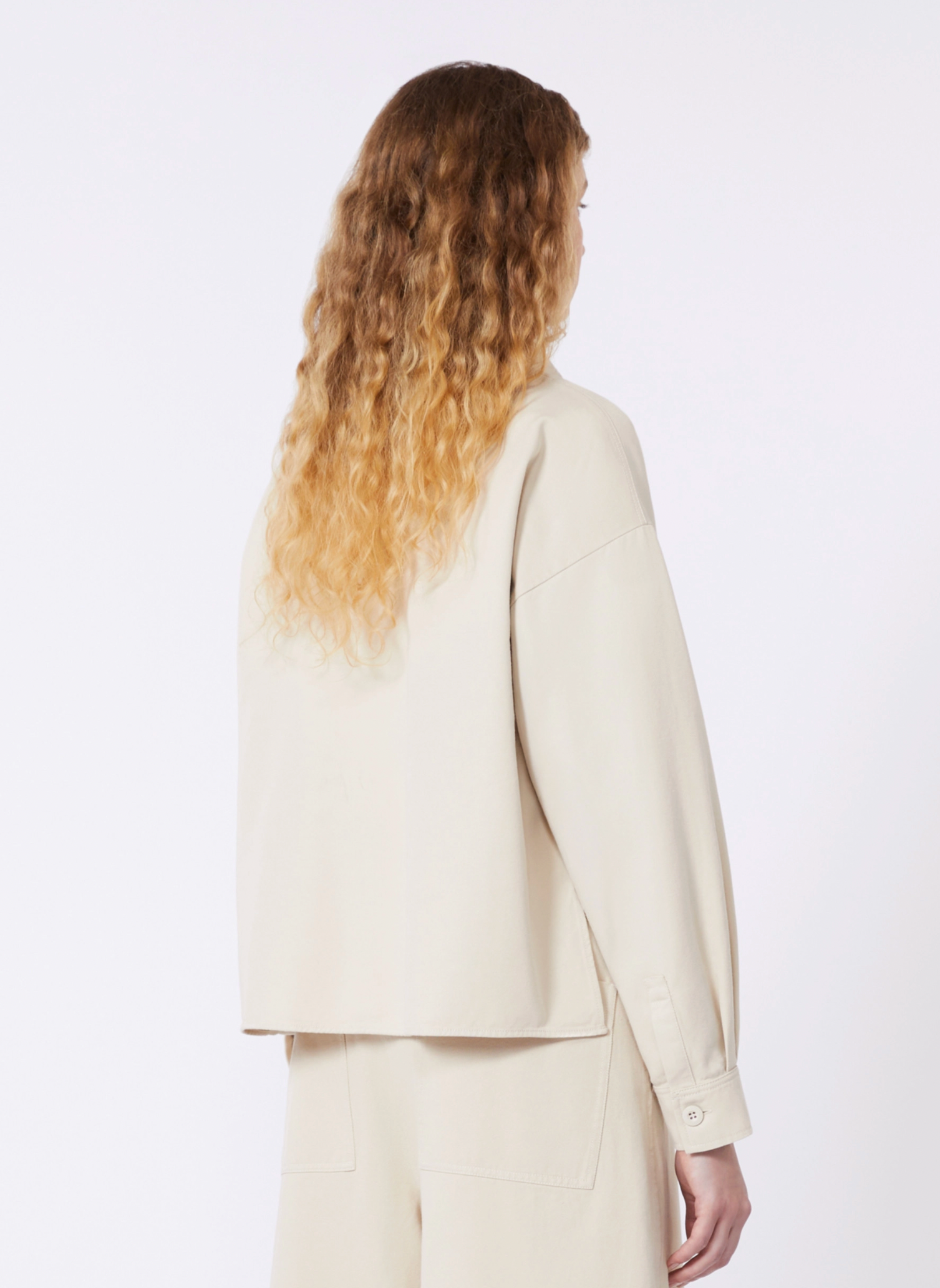 WKDRADENTE, Cotton drill shirt, Sand