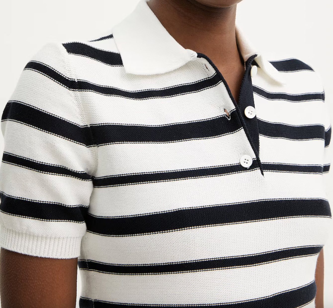 Carioca Polo Striped, White / Blue