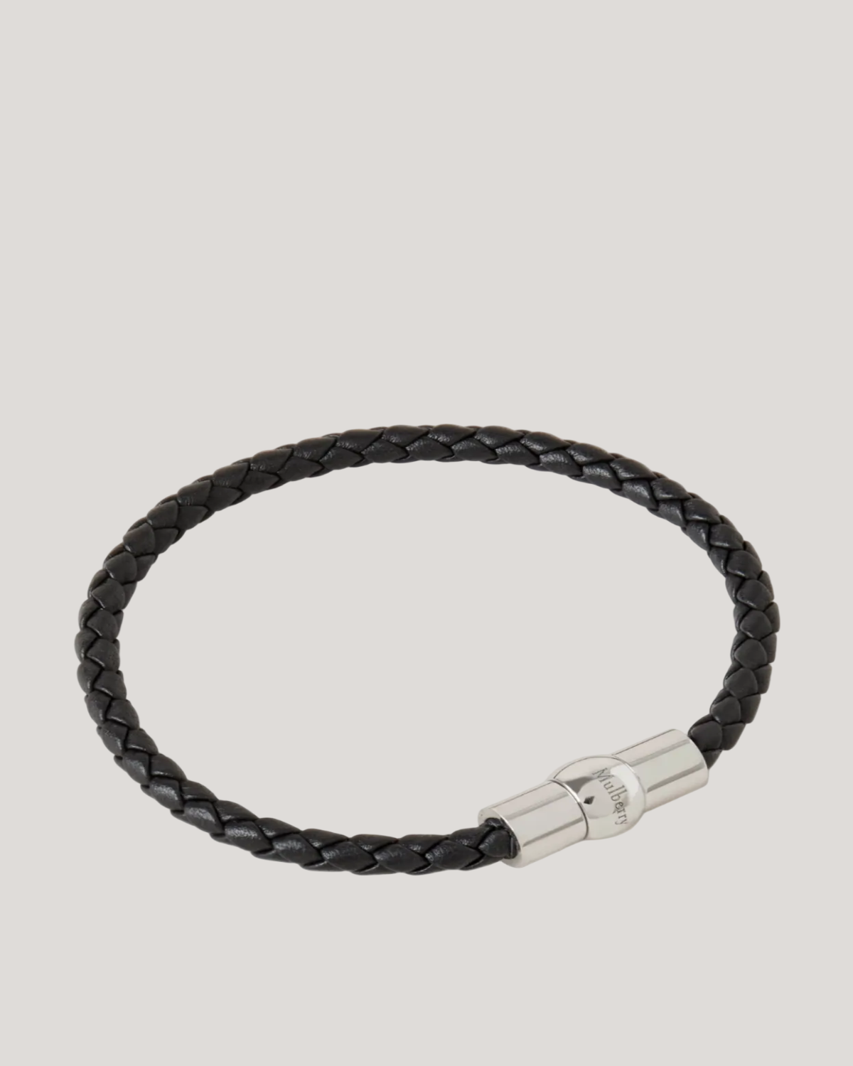 Iris Unisex-Lederarmband, Schwarz