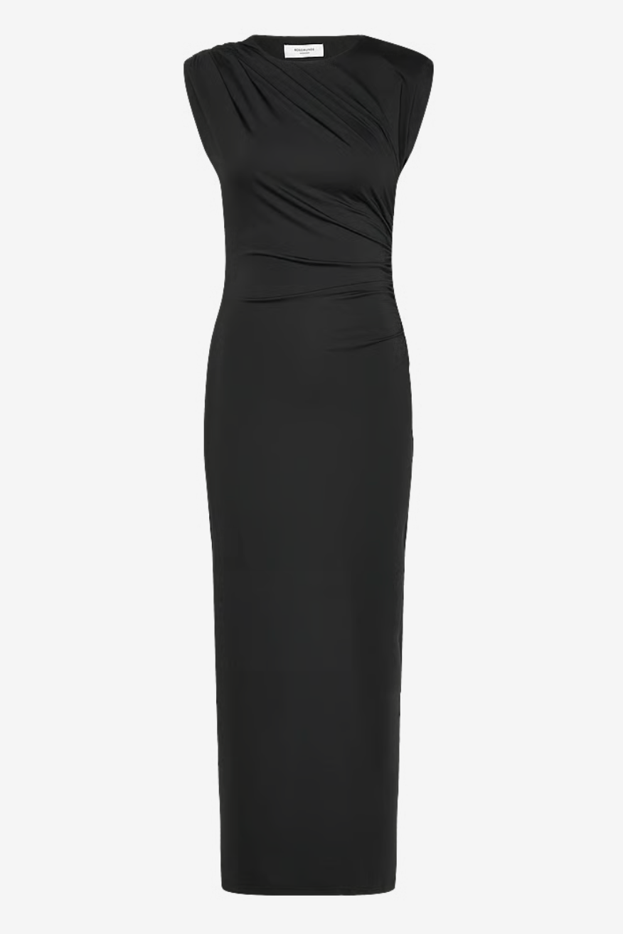RWBillie Square Long Dress, Schwarz