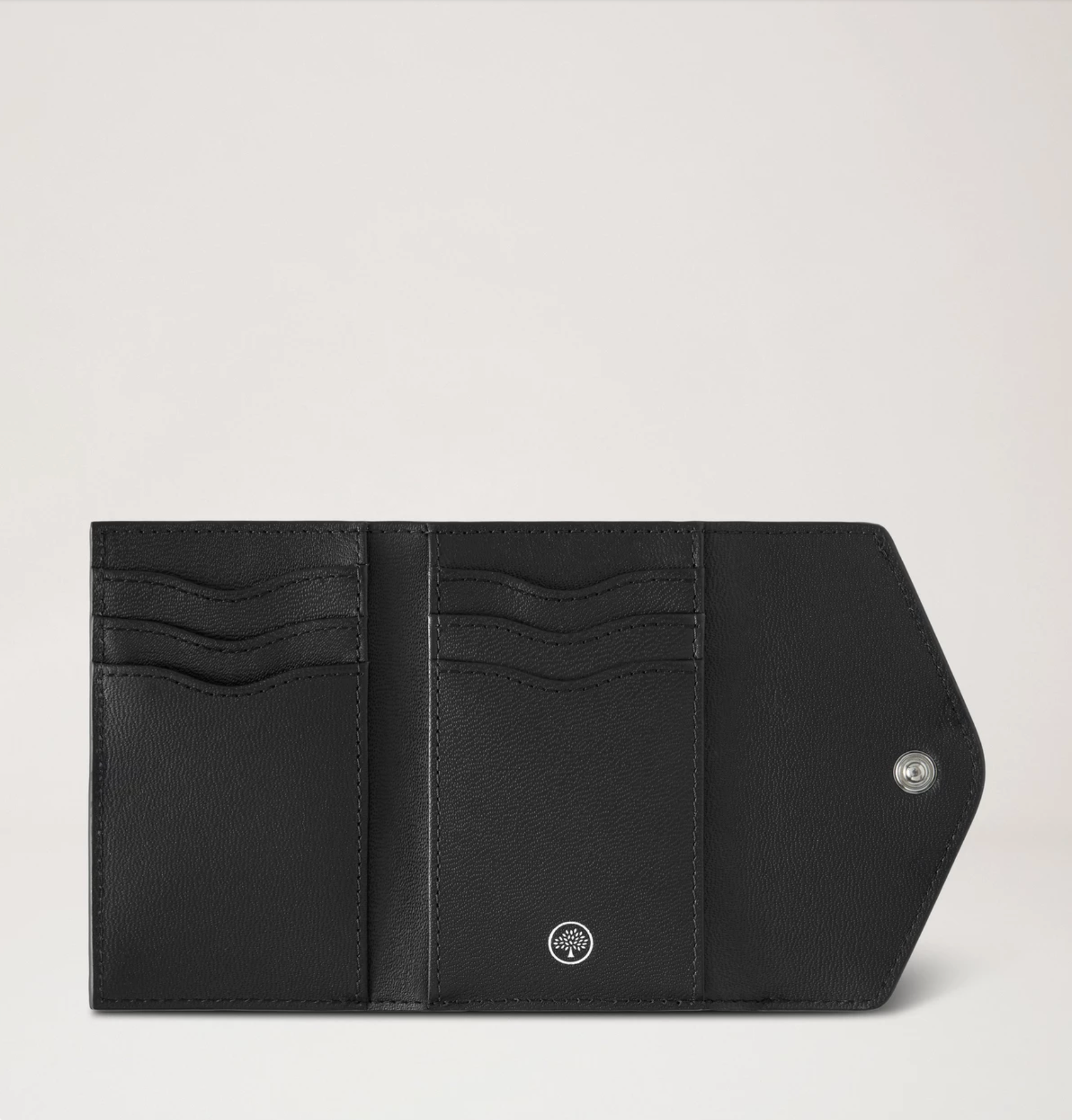 Folded Multi Card Wallet, High Shine Leather
