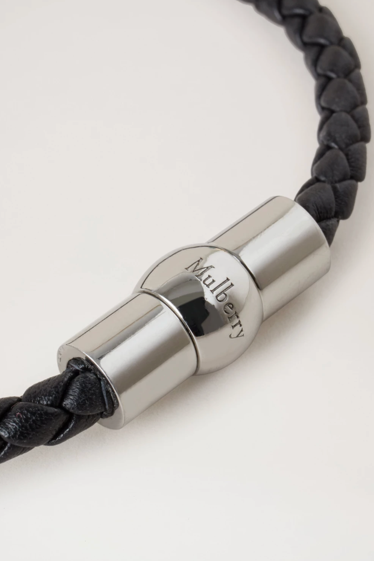 Iris Unisex Leather Bracelet, Black