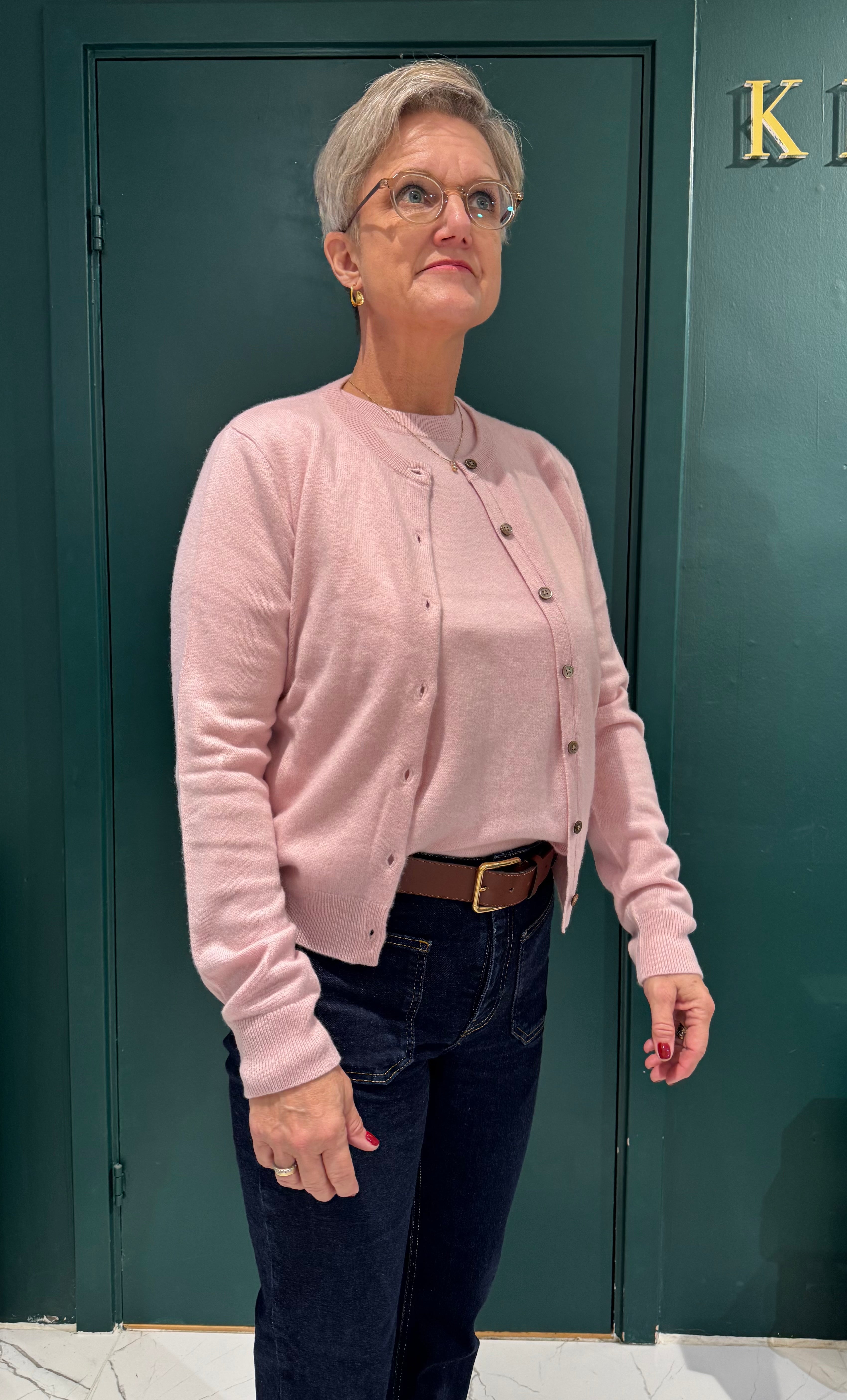 Judith Cardigan, ljusrosa