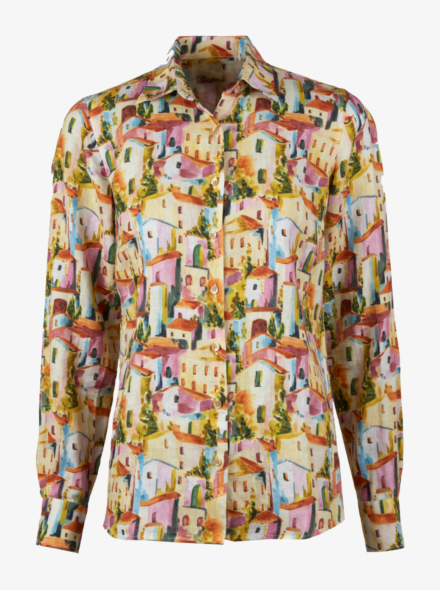 Sofie Linneskjorta, Ljusgul Mönster