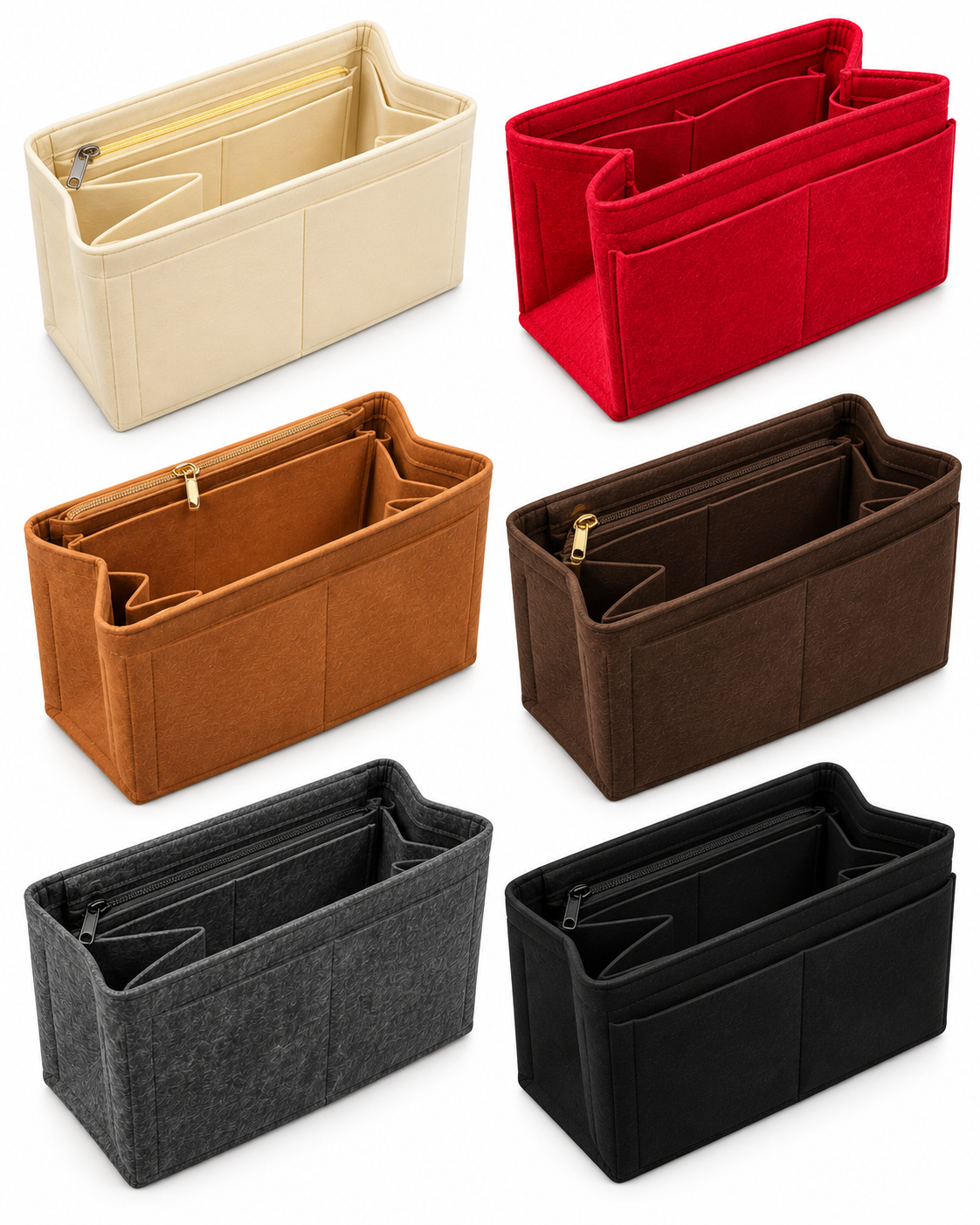 Tascheneinsatz - Organizer für Taschen - Verschiedene Farben: