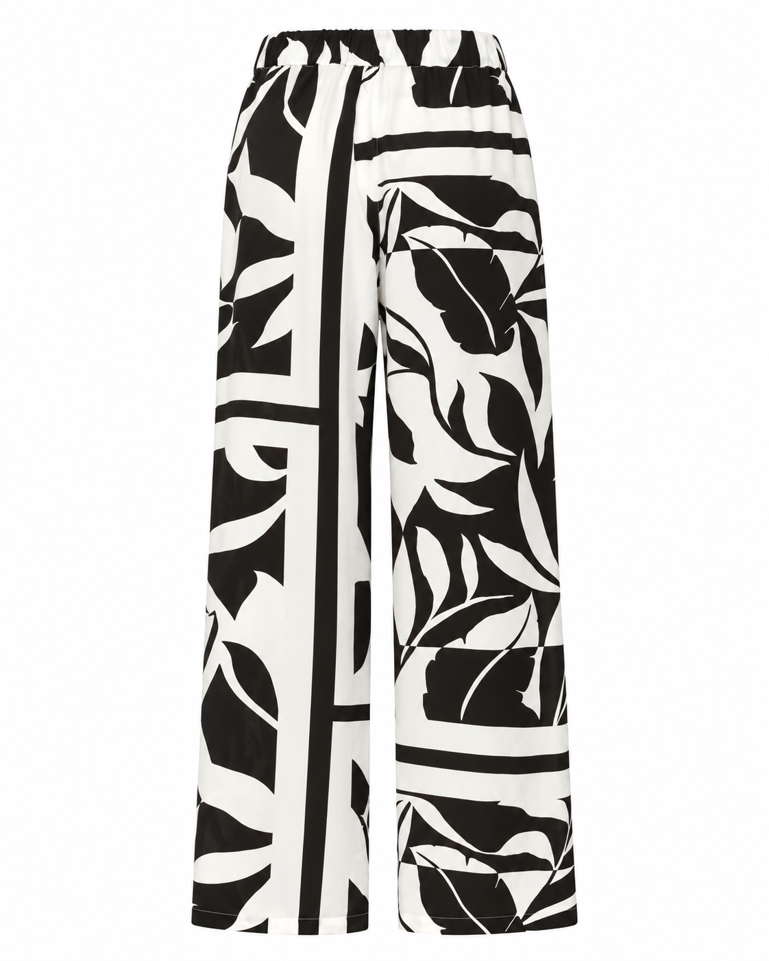 Voto bedruckte Seidenhose - Schwarz