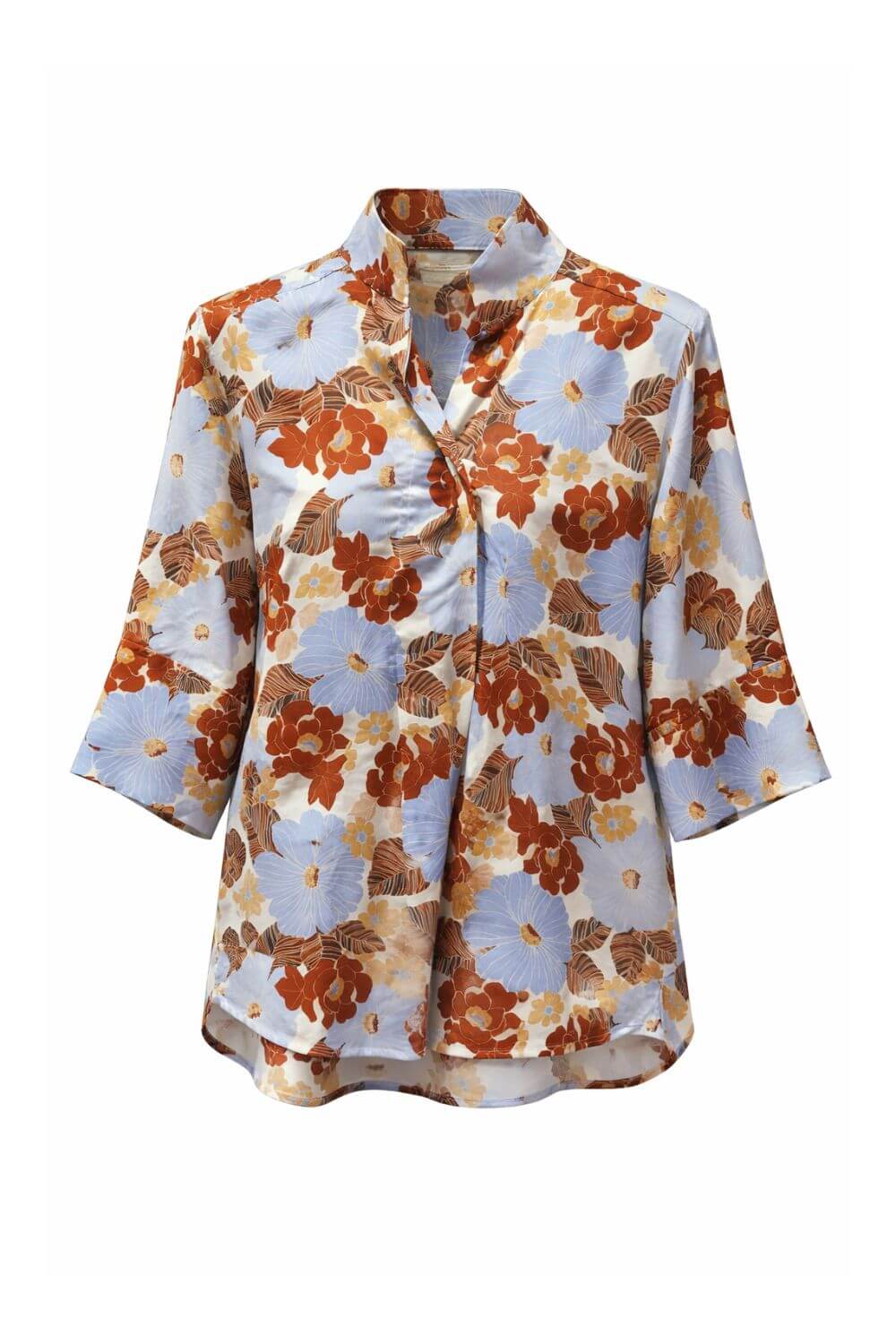 Blomstret silkeskjorte fra Benedikte Utzon