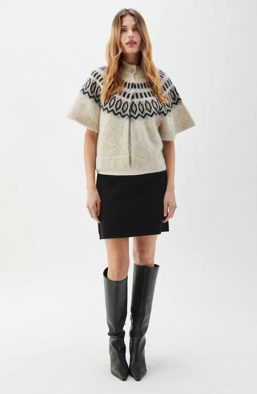 Vilanie Cardigan Jaquard, Sandstorm