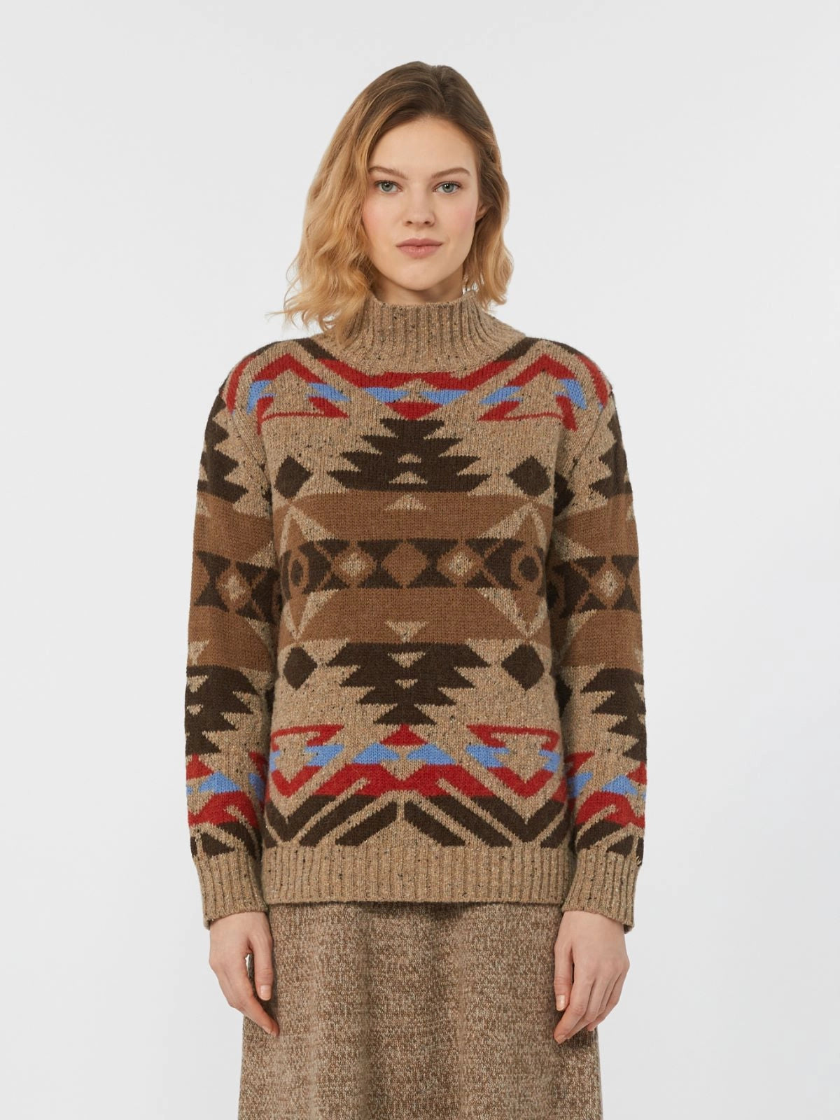 Wool and alpaca knit turtleneck - Eritrea