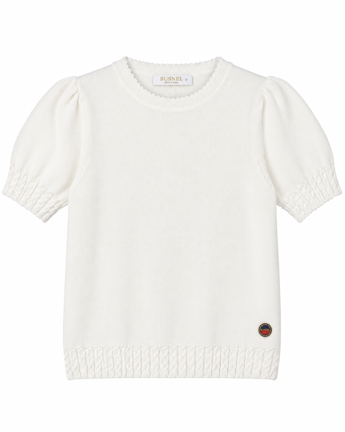Noa Knit Top, White