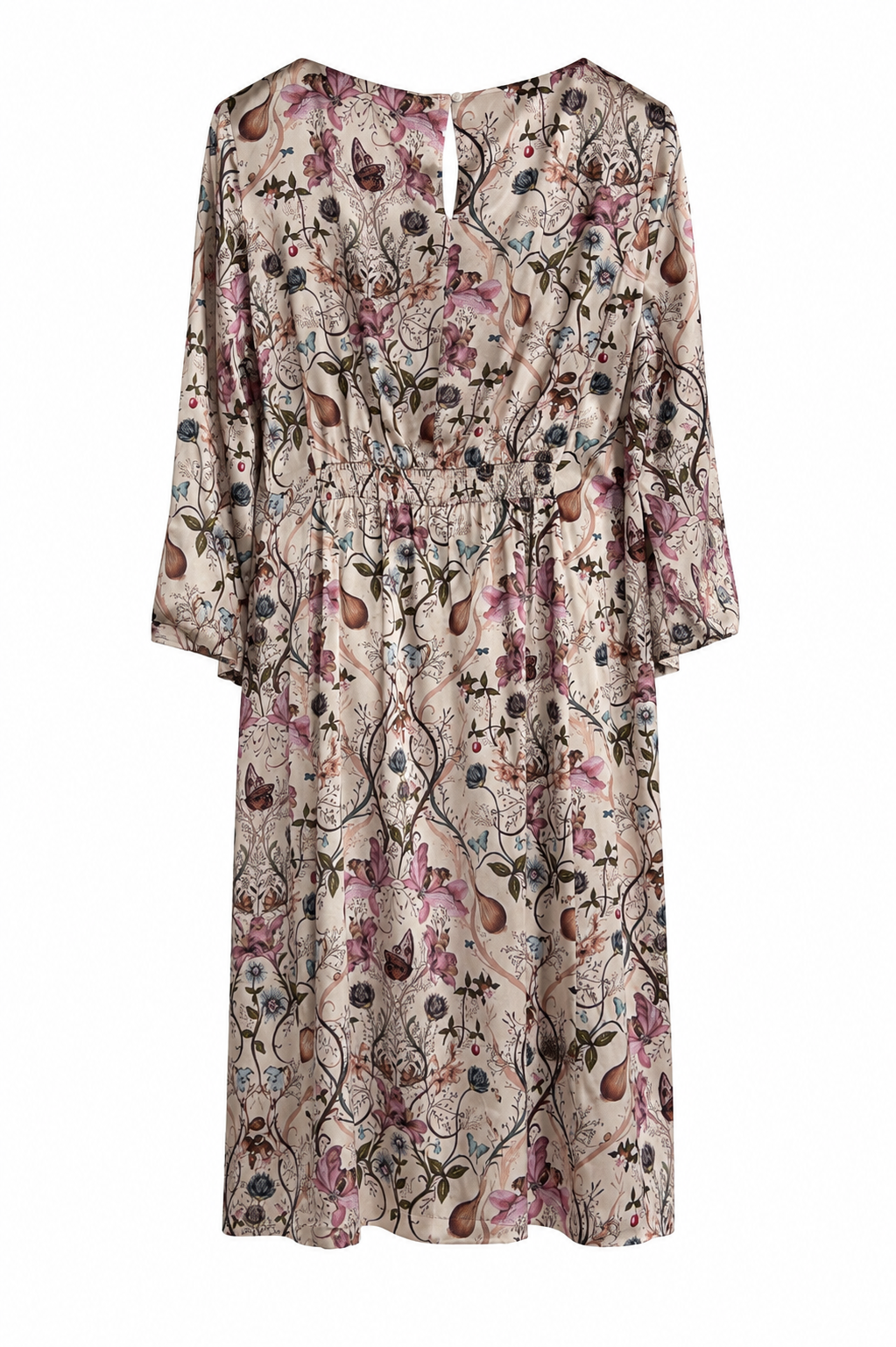 Day Silk Dress, Champagne