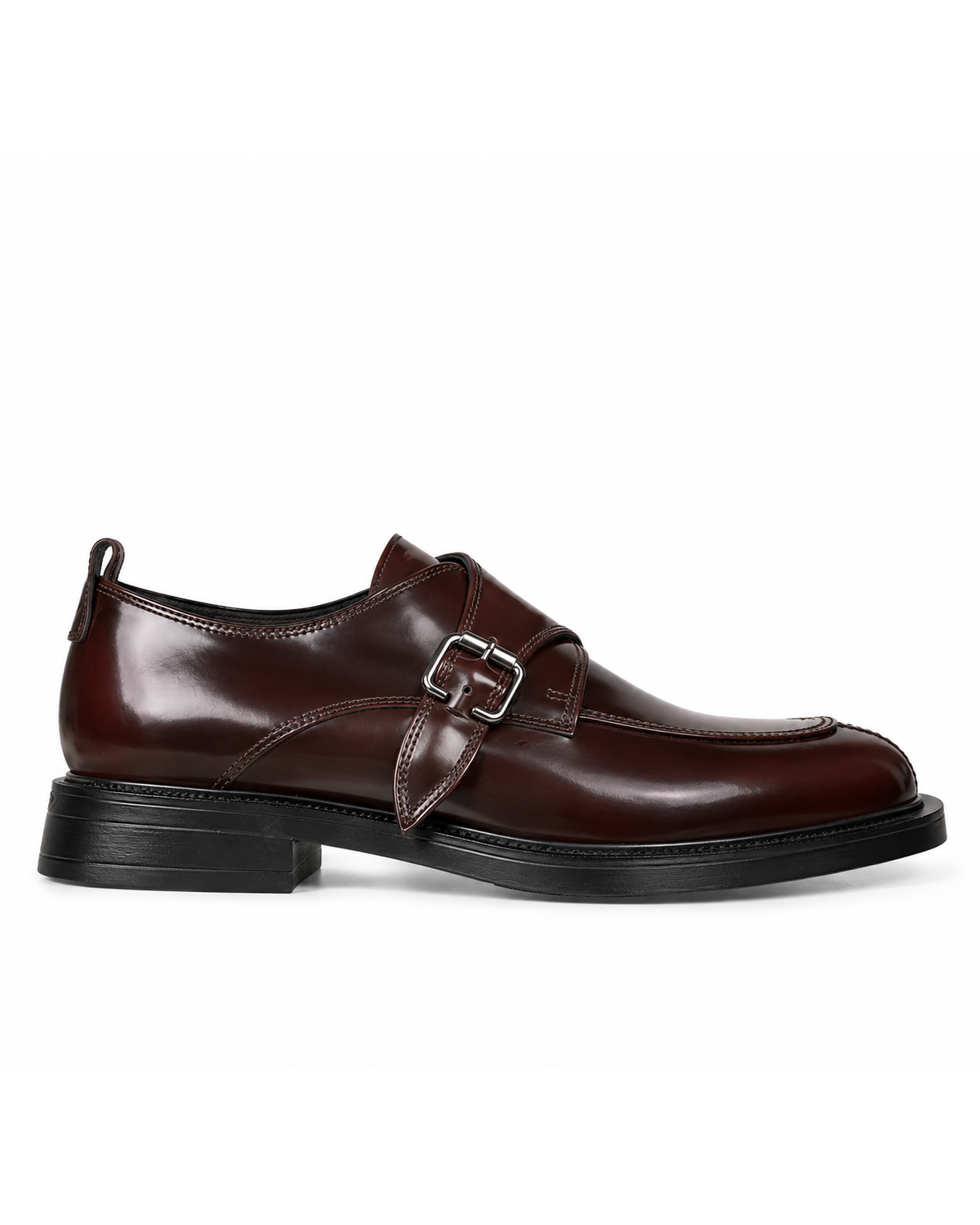 Loafers med spänne, Marron Brown