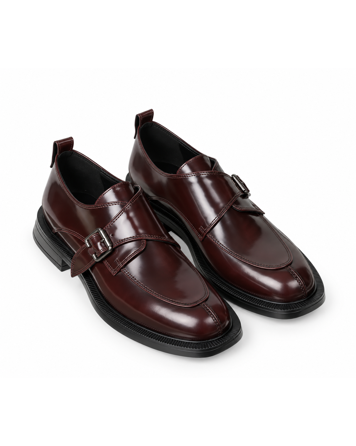 Loafers med spänne, Marron Brown