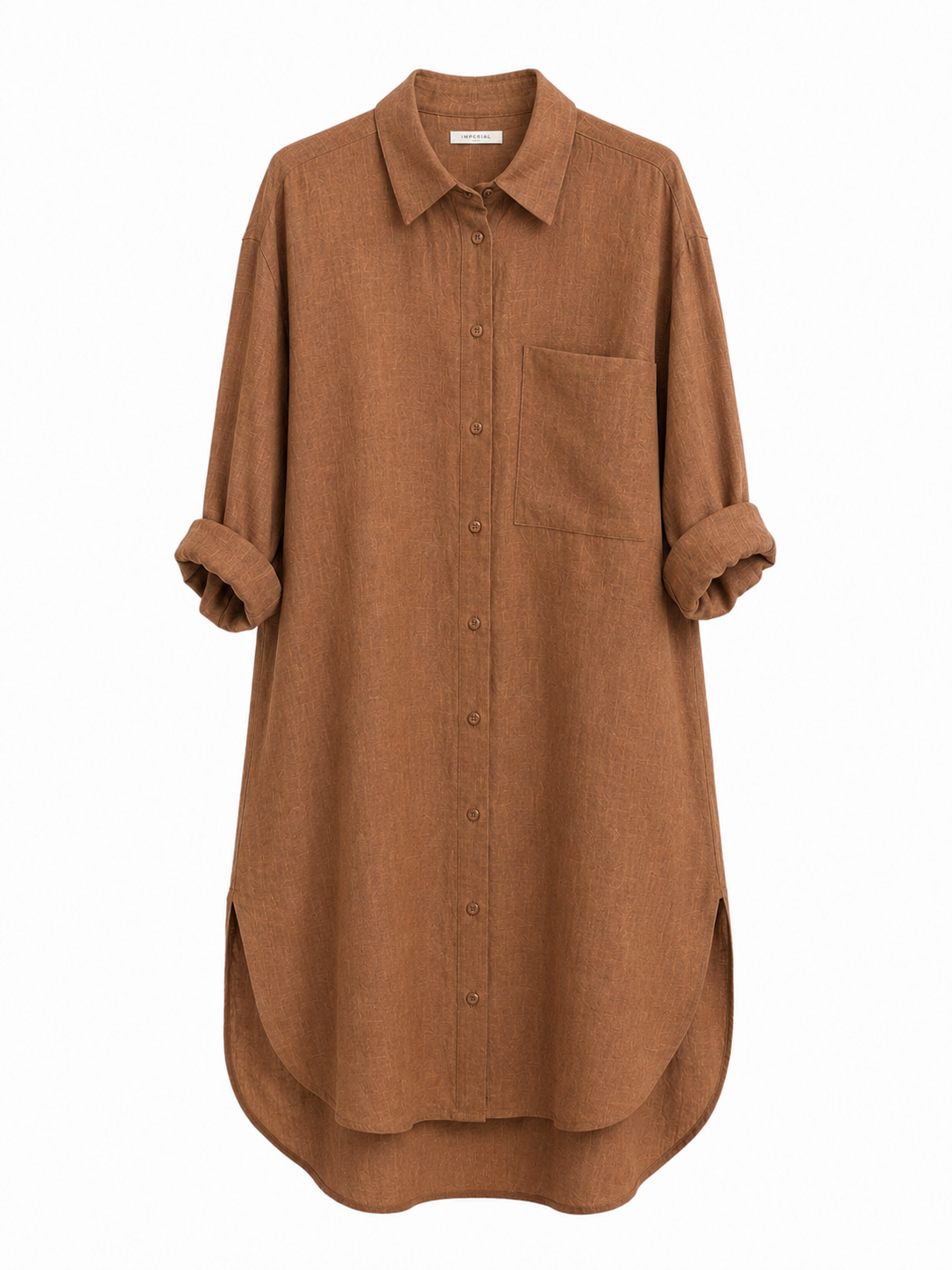 Tabakfarbenes Kleid, Braun
