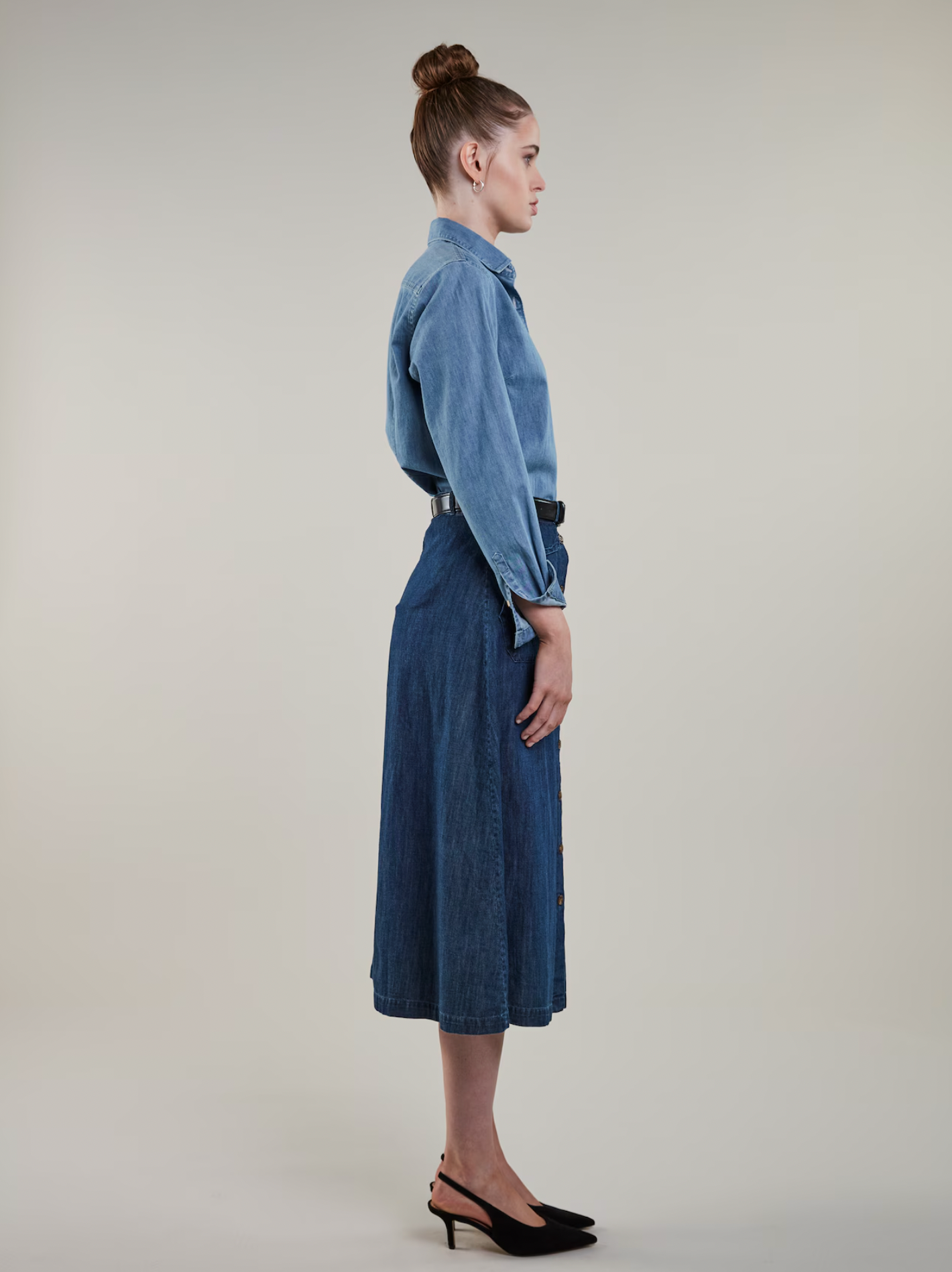 Heidi Mörkblå Cargokjol