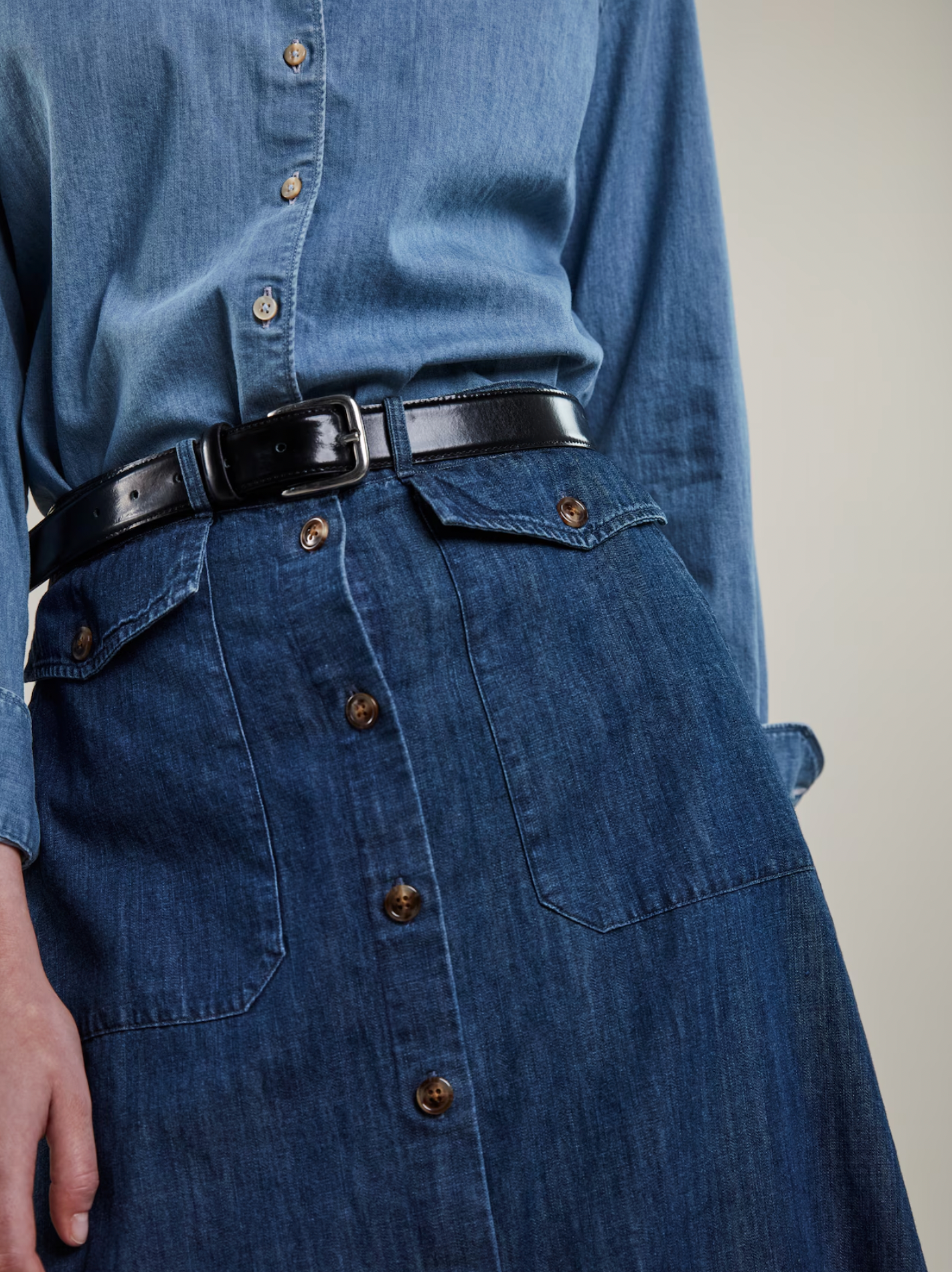 Heidi Mörkblå Cargokjol