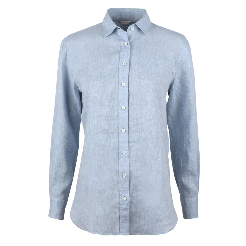 Sammi Casual Linneskjorta, Ljusblå