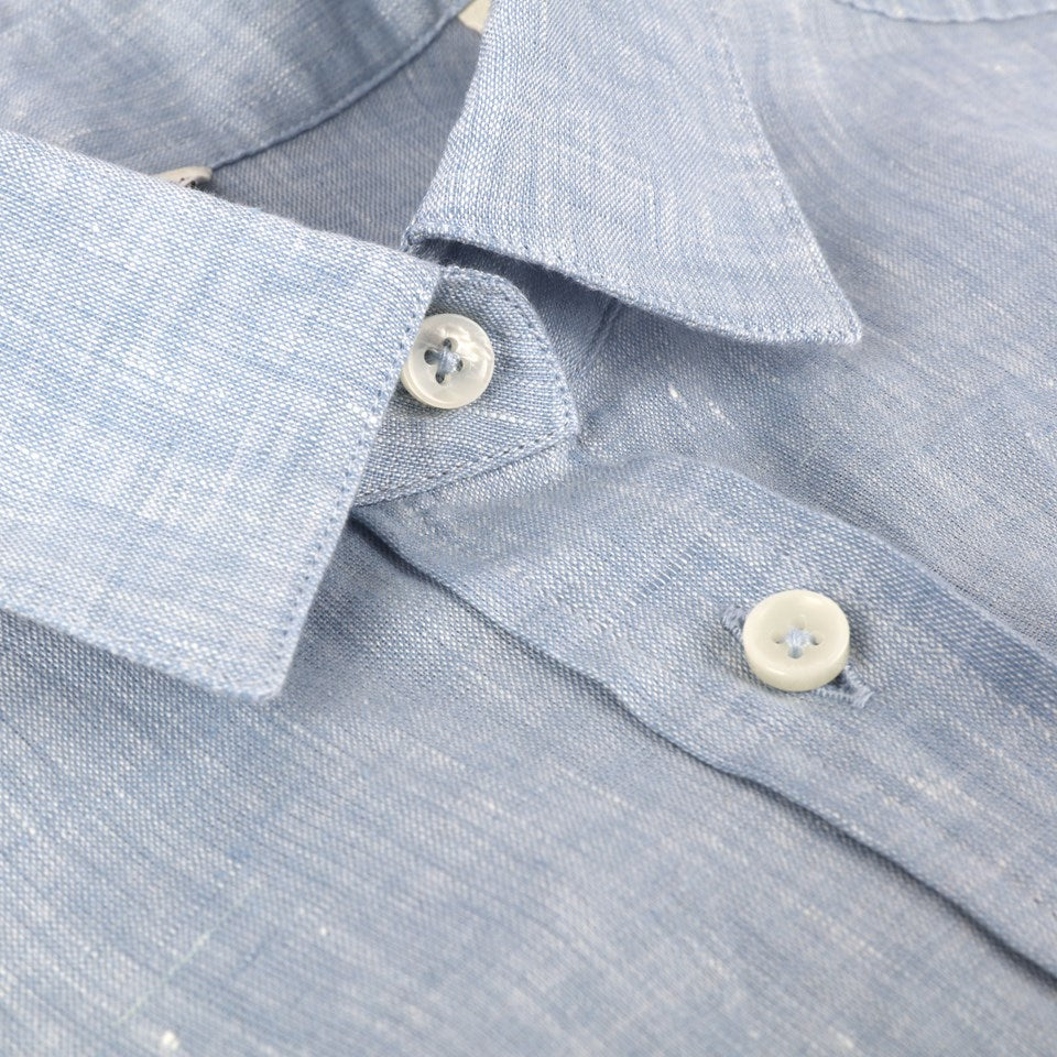 Sammi Casual Linen shirt, Light Blue