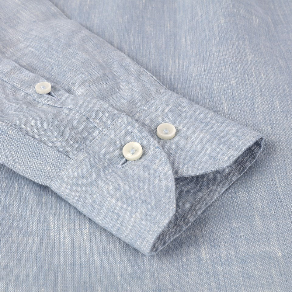 Sammi Casual Linen shirt, Light Blue