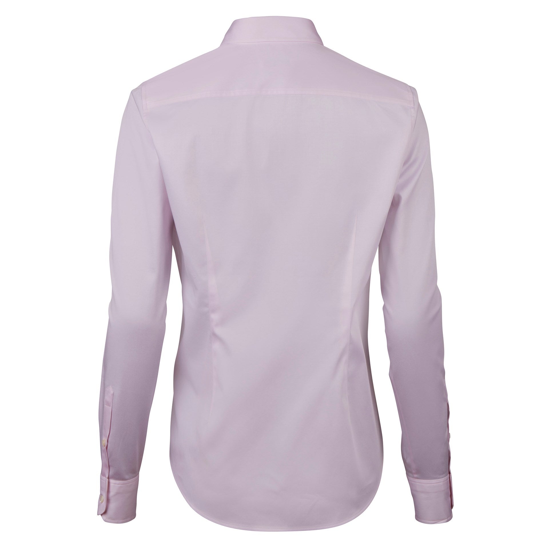 Feminin skjorta (Satin Stretch), Ljusrosa