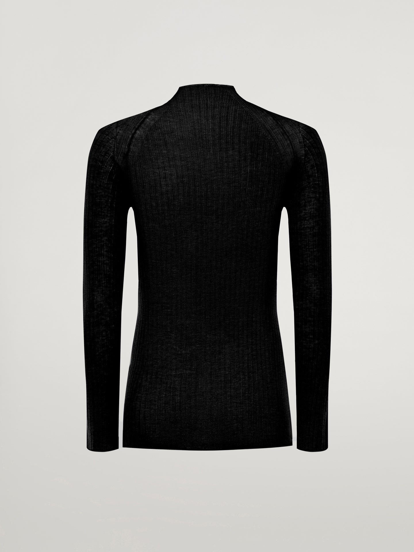 Luftull Top Långa ärmar, Svarta