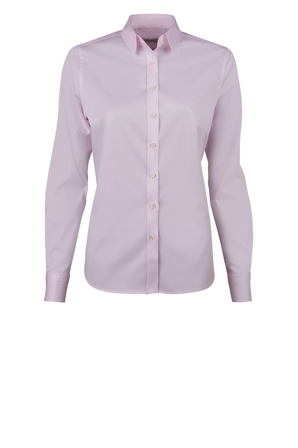 Feminin skjorta (Satin Stretch), Ljusrosa