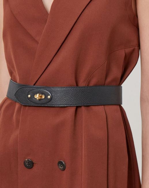 Darley Bält, Svart - 3,8 cm Gyllene Ton.