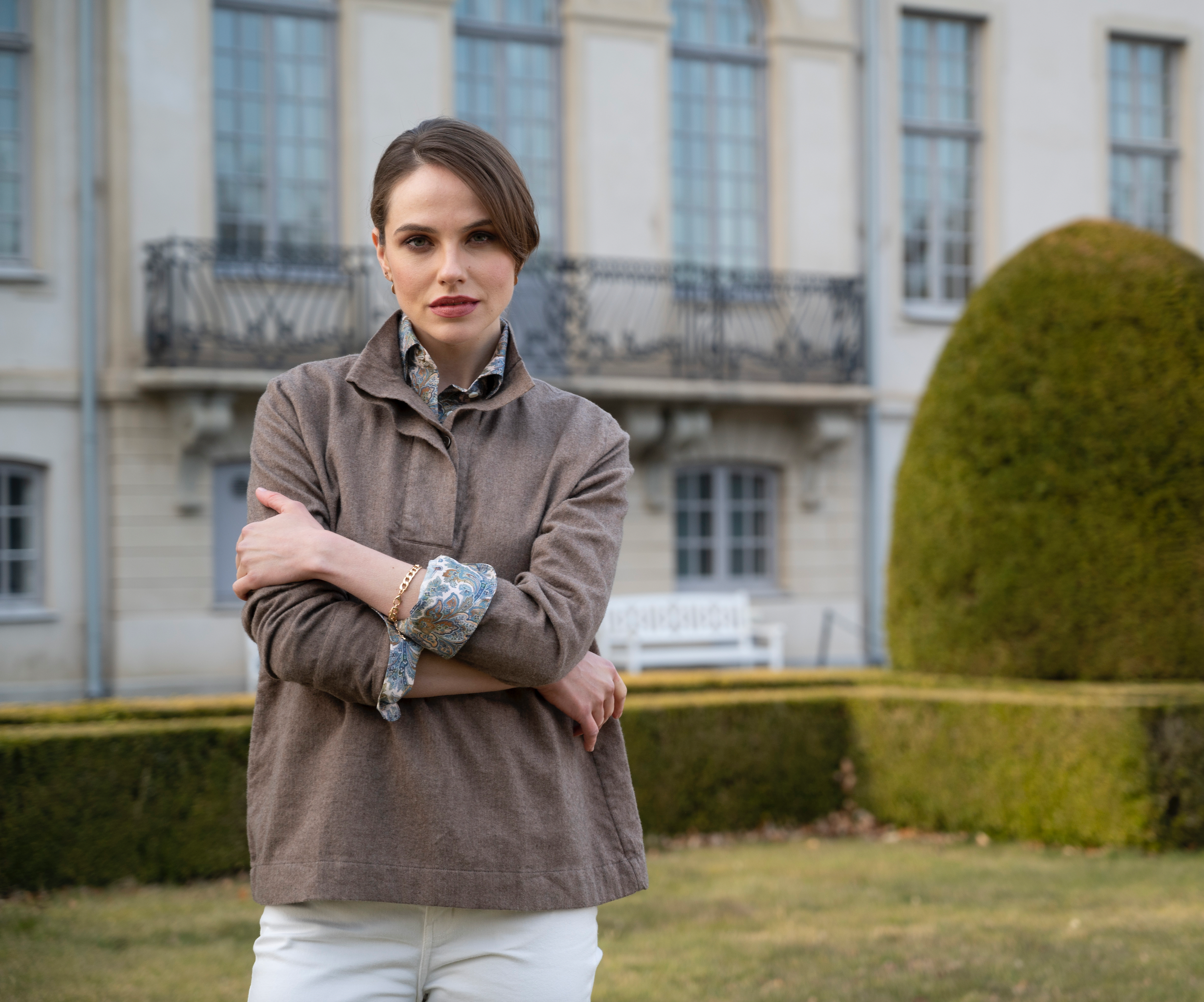 Della Tunic, mörk Beige Flannel