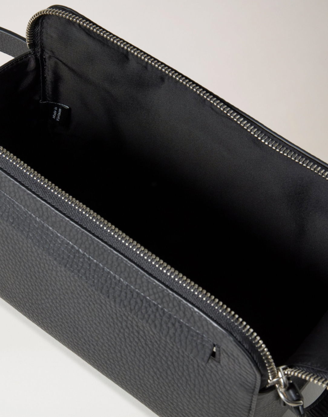 Double Zip Wash Case, Black