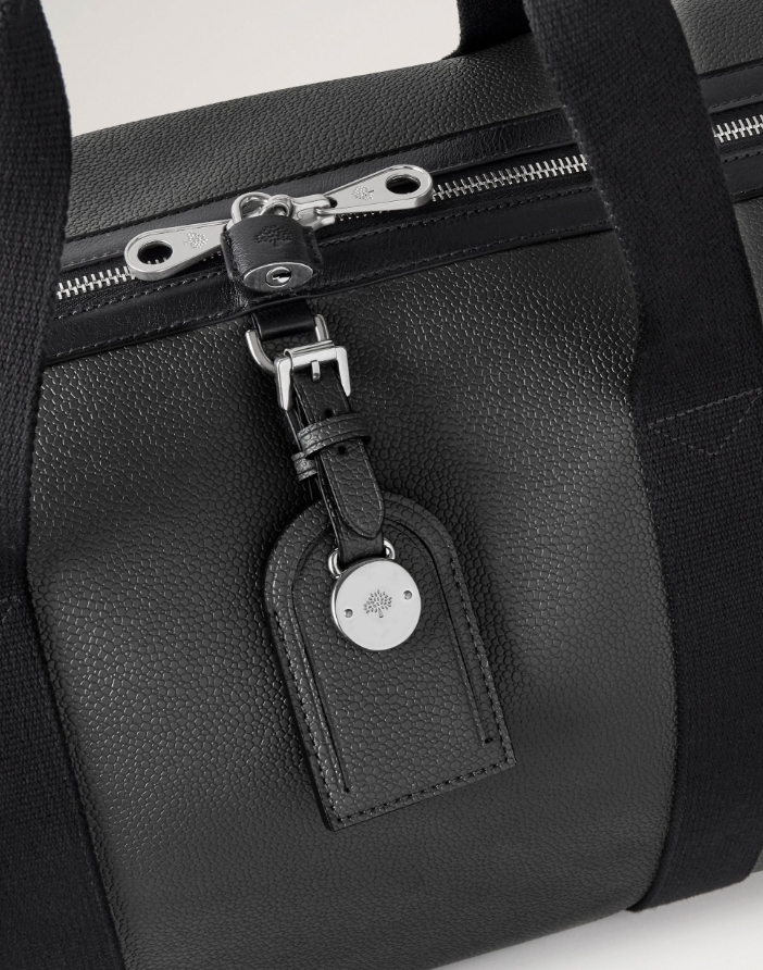 Heritage Medium Clipper Weekender, Black Eco Scotchgrain