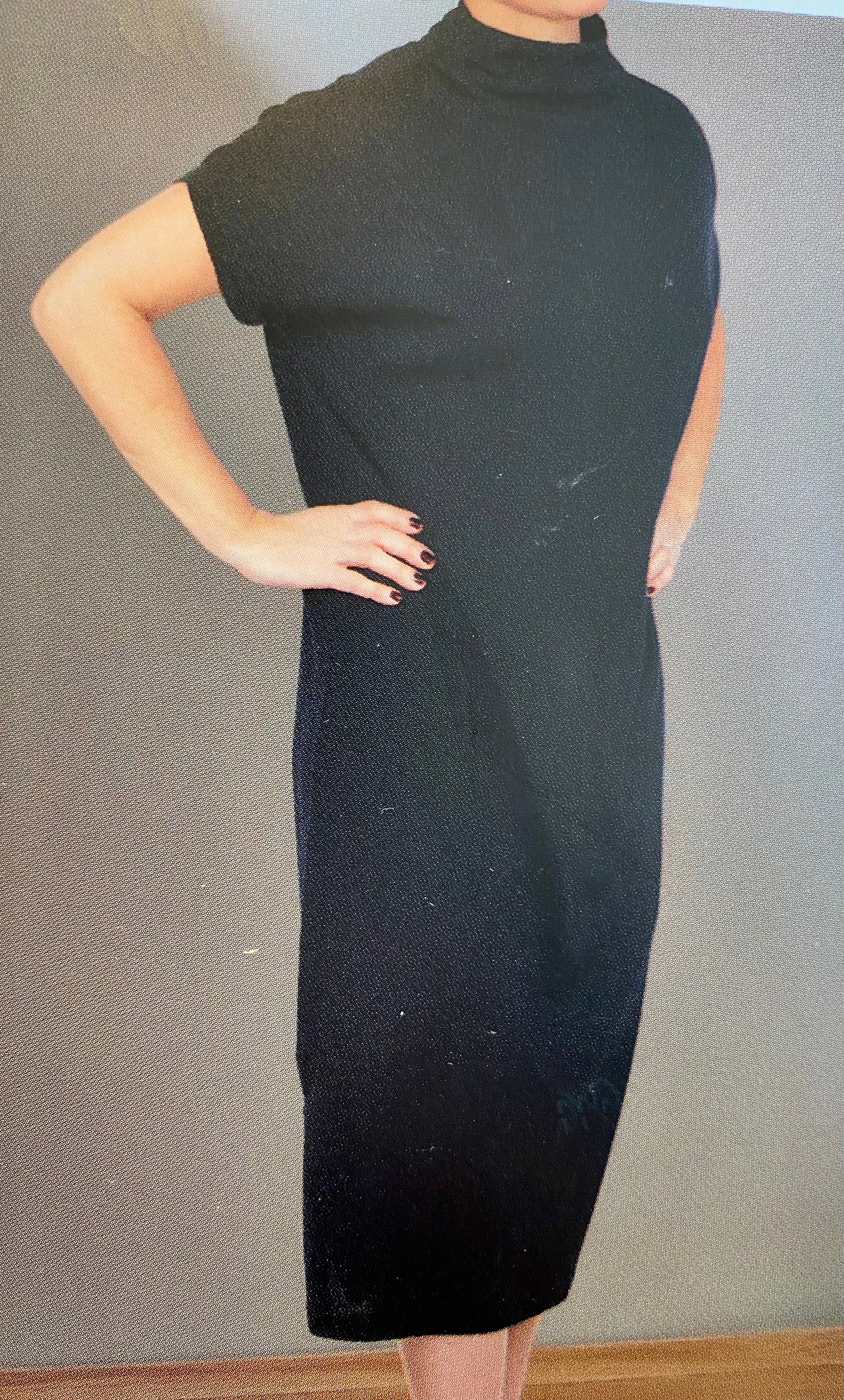 Daisy Stickad Klänning, Svart