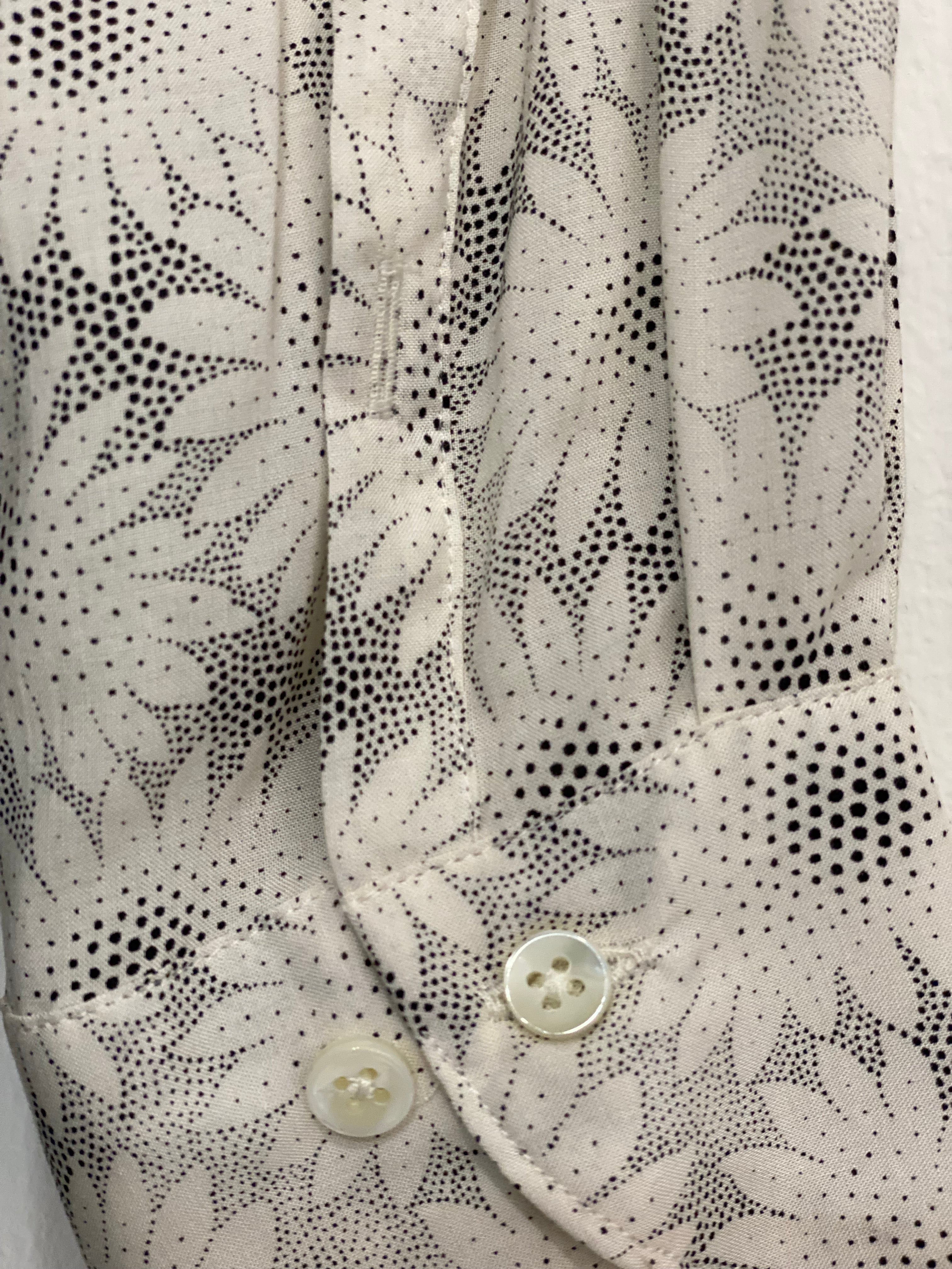 Sofie Feminine shirt, Beige Grey Floral