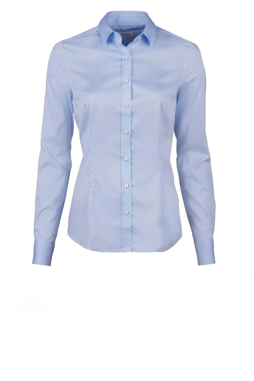 Klassisk figurnära skjorta (Slimline), Babyblå