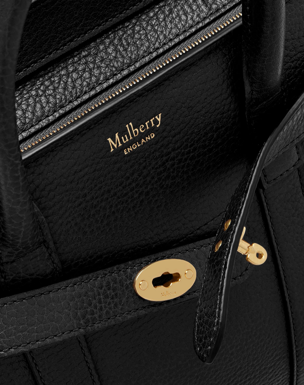 Mini Zipped Bayswater, Svart