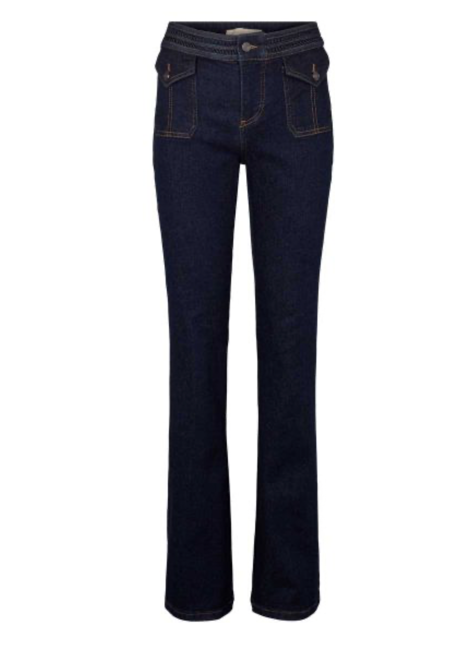 Nano Flaired Jeans, Indigo.