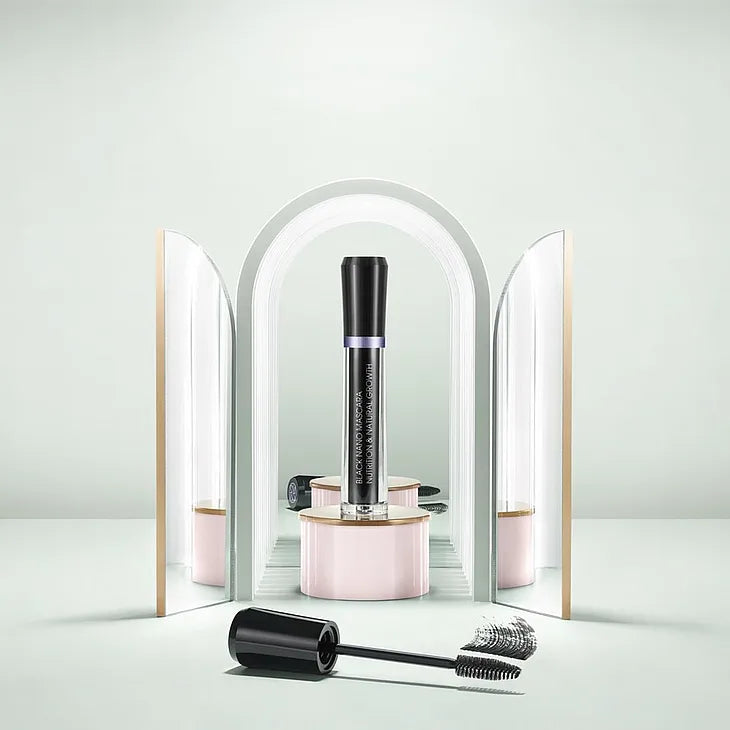 M2 Beaute - Svart Nano Mascara Näring &; Tillväxt