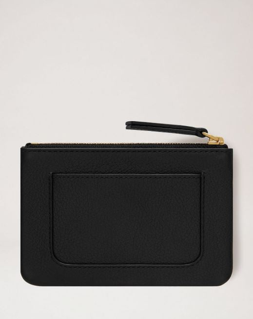 Plaque, Zip Coin Pouch, Svart