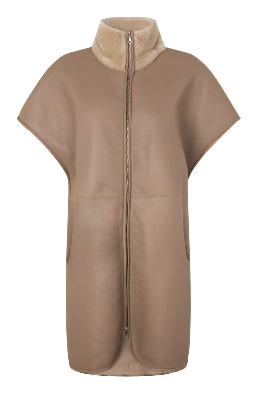 Sansa, reversibel vestmole/Beige