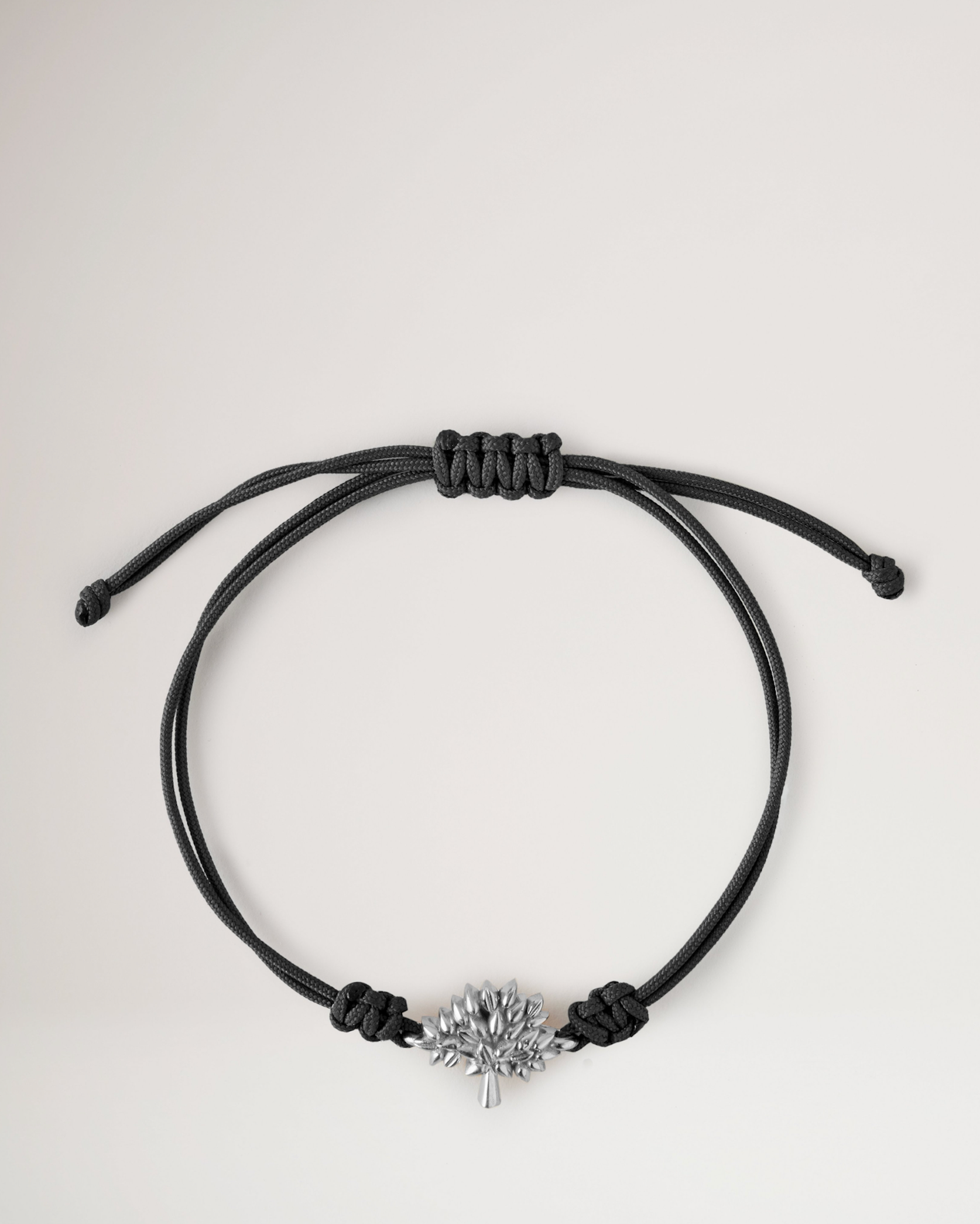 Träd led armband, Silver - Svarta