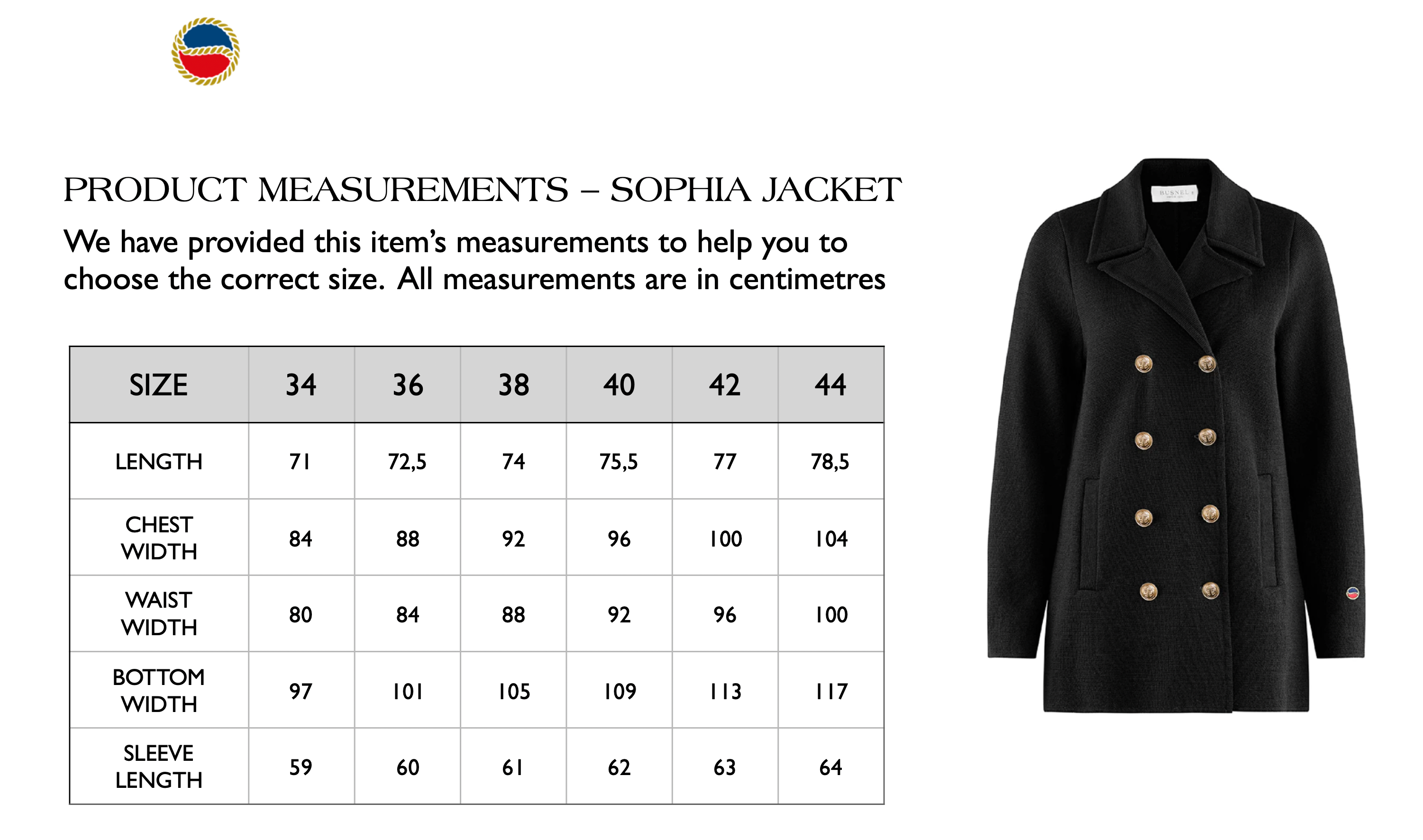 Sophia Jacket, marinsoldaten.