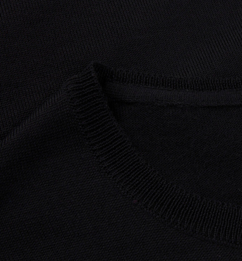 Bali sticka Merino Cap ärm, svart