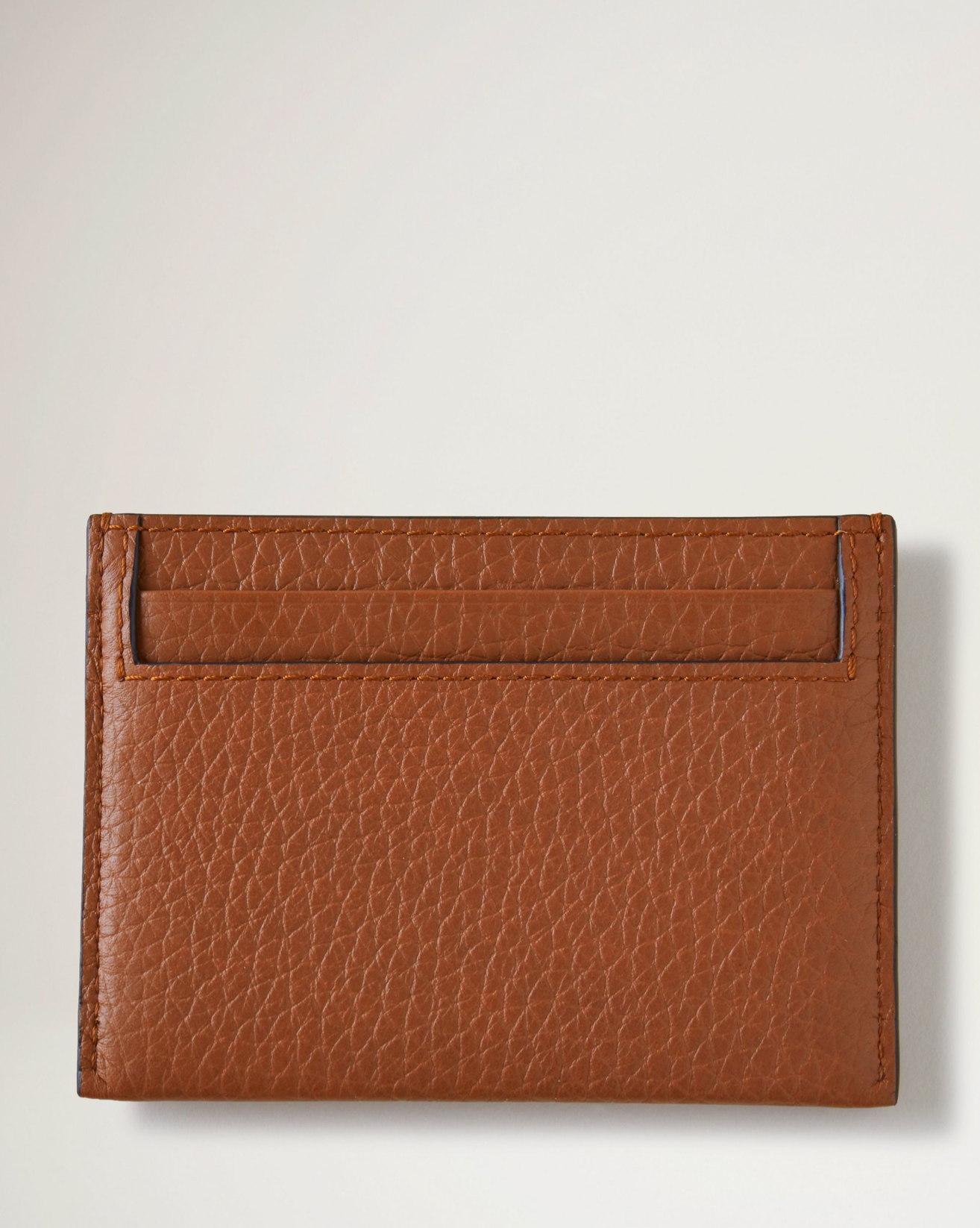 Trädblind präglad kreditkortsslip, kastanj