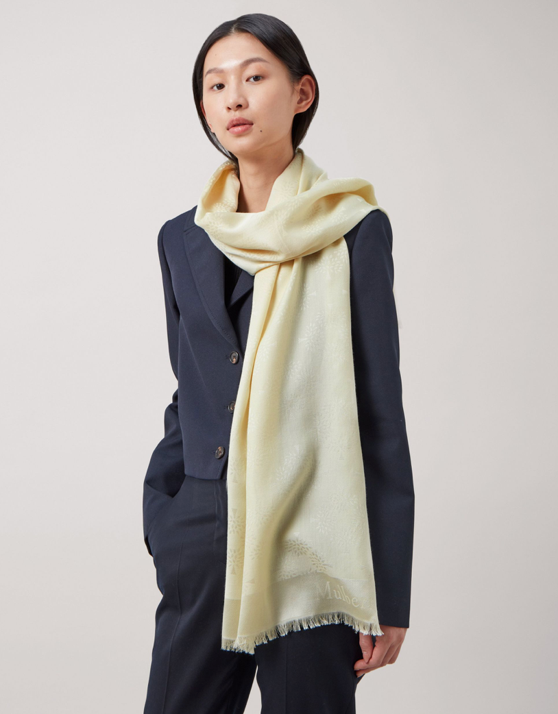 Träd rektangulär halsduk, vild primrose