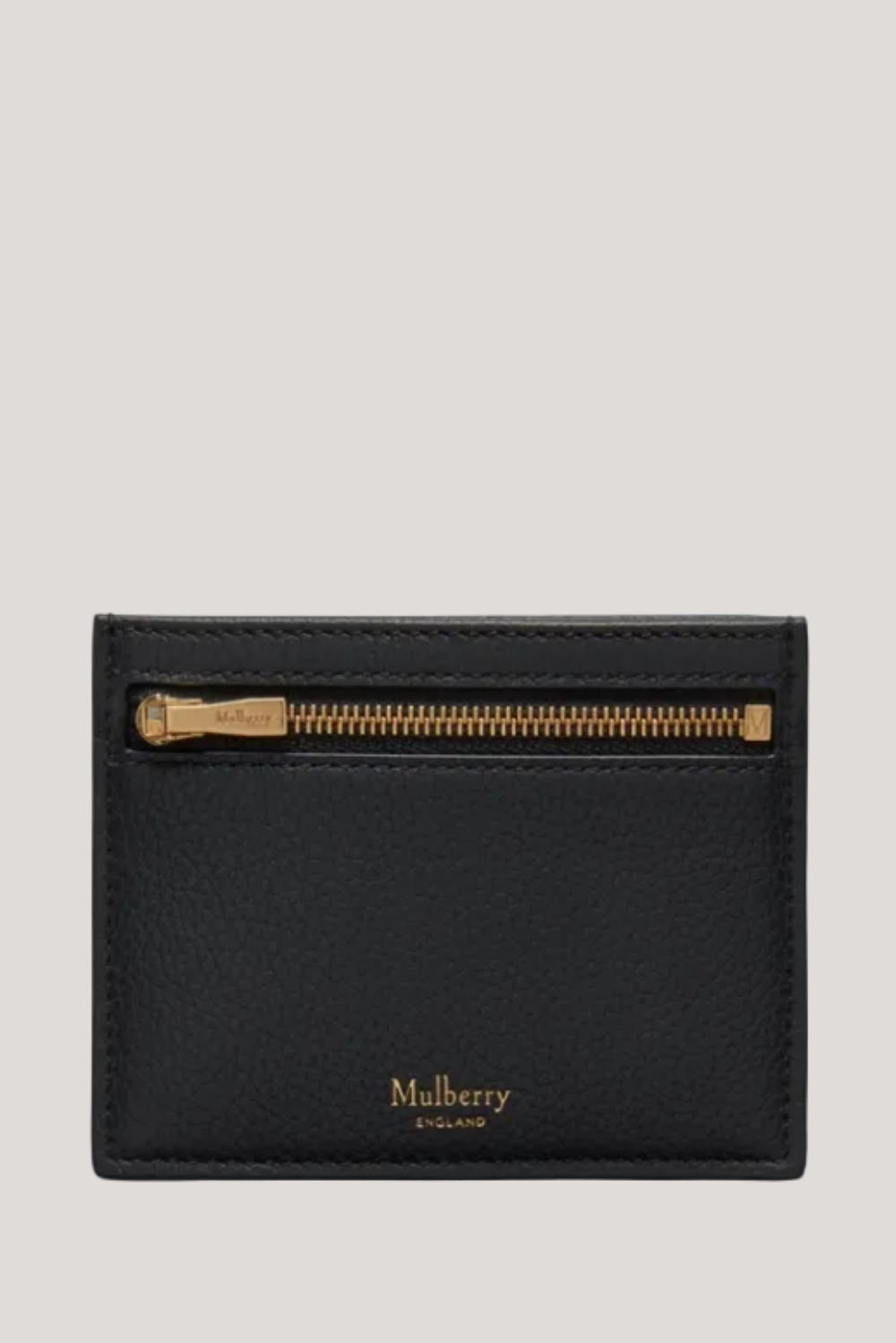 Zipped Credit Card Slip, Black